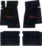 1968-74 Black Floor Mat Set With Embroidered "nova" Script. Fixed Price $207.99.
