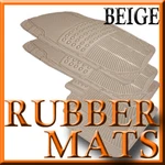 Fits Toyota Echo All Weather Semi Custom Tan Beige Rubber Floor Mats 4 Pcs. Fixed Price $500.00.