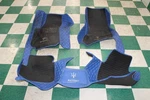 14-19 Ghibli Black Blue Aftermarket Driver Passenger Front Rear Floor Mat Set 3X. Fixed Price $83.99.