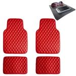 Fh Group Pu Leather Diamond Pattern Car Floor Mats Universal Fit W/ Dash Pad. Fixed Price $33.99.
