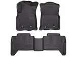 Husky Weatherbeater FRONT/2ND Row Floor Mats 3PC Fits 18-23 Toyota Tacoma Blk. Fixed Price $149.99.
