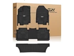 3W Floor Mats For 2018-2025 Honda Odyssey Tpe All Weather Custom Fit Car Liners. Fixed Price $110.00.