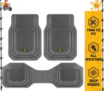 Toughliner Car Floor Mats - Heavy Duty Trim Fit For Trucks Gray. Fixed Price $73.40.