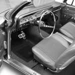 For Chevy K10 75-77 Oer FP72001 1ST Row Black Rubber Floor Mats Bowtie Logo. Fixed Price $241.22.