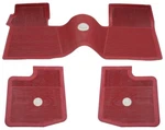 1963-64 Impala Front Rear Bow-tie 3-PIECE Rubber Floor Mat Set-red W/o Console. Fixed Price $386.89.