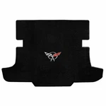 C5 Corvette Coupe Classic Loop Black Rear Trunk Mat W Silver Crossed Flags Logo. Fixed Price $180.99.