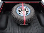 N-fab Rapid Strap Truck Bed Tire Carrier Gloss Red Solid Welded Construction. Fixed Price $127.49.