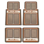 For Chevy Bel Air 55-57 Floor Mats With Script Logo 1ST & 2ND Row. Fixed Price $189.73.
