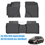 Floor Mats Liners Set For 2014-2019 Toyota Corolla 3D Model 3PCS All Weather. Fixed Price $61.99.