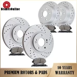 Front Rear Brake Rotors Pads Kit For Hyundai Sonata Kia Optima Drilled Slotted. Fixed Price $128.99.