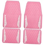 Bling Diamond Car Mats Rubber Floor Full Set Anti-slip 3D Pink. Fixed Price $53.05.