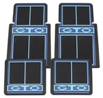 Restoparts Blue Rubber Plasticolor Floor Mat Set For 1964-1973 Pontiac Gto. Fixed Price $149.98.