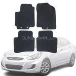 For 2012-17 Hyundai Accent Front Rear Floor Mats Carpet Waterproof Black Velour. Fixed Price $28.49.