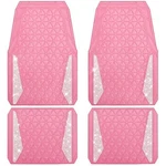 Bling Diamond Car Mats Rubber Floor Full Set Anti-slip 3D Pink. Fixed Price $53.05.