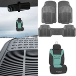 Fh Group Universal Fit Floor Mats All Weather 3PC Set Gray. Fixed Price $32.29.