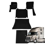 Floor Mat Set For Volvo Vnl 860 Models 2019-2024 (black/grey). Fixed Price $220.00.