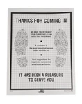Black Shoe Print Floor Mat - (case Of 500). Fixed Price $89.99.