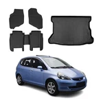 Custom Floor Mats & Cargo Liners For Honda Fit 2006-2008 Black 5 Pcs. Fixed Price $139.99.