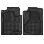 Car Rubber Floor Mats 2PC Front Set Semi Custom Fit - Black Flextough. Fixed Price $35.99.