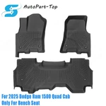 Floor Mats Liners Set For 2025 Dodge Ram 1500 Quad Cab Bench Seat Tpe 3PCS. Fixed Price $77.59.