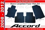 Genuine Oem Honda Accord 4DR Sedan Black Carpet Floor Mat Set 83600-TA5-A01ZA. Fixed Price $303.55.