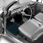 For Chevy Impala 67-74 Oer 1ST Row Dark Blue Rubber Floor Mats Bowtie Logo. Fixed Price $267.42.