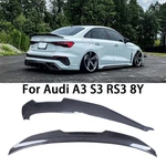 For Audi A3 RS3 8Y Limousine Sedan 2021-2026 Carbon Fiber Trunk Wing Spoiler. Fixed Price $148.00.