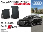Genuine Oem Front All-weather Rubber Black Floor Mat Set For Audi S5 2018-2023. Fixed Price $202.75.
