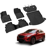 Full Set Floor Mats + Trunk Cargo Liner Seatback For Mazda CX-5 2017-2025. Fixed Price $200.00.