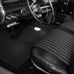 For Chevy K10 1975-1977 Oer 345936 1ST Row Black Rubber Floor Mat. Fixed Price $303.26.