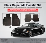 Porsche 911 (2005-2012) Black Floor Mats (lhd) Genuine Oem 99704480118A43. Fixed Price $279.95.