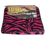 4 Pc New Safari Zebra Tiger Pink Truck Suv Front Rear Carpet Floor Mats Set.. Fixed Price $22.78.