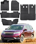 All Weather Floor Mats For Honda Pilot 2022-2016 (only 8 Seater), Front 2.... Fixed Price $69.98.