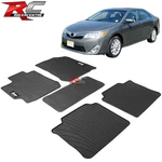 Fits 12-17 Toyota Camry Latex All Weather Floor Mats Liner Carpets Black 5PC. Fixed Price $54.99.