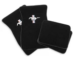 Acc-fm-emb-bk Scott Drake Embroidered Carpet Floor Mats Running Pony Logo Black. Fixed Price $249.95.