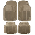 4PC Universal Floor Mats For Auto Car Suv Van All Weather Beige Set W. Dash. Fixed Price $28.99.
