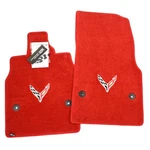Chevrolet Corvette C8 Floor Mats Adrenaline Red Silver Flags PREMIUM32OZ Instock. Fixed Price $162.99.