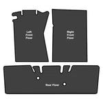 Sound Deadener 1965-1973 Ford Mustang Coupe Eva Passenger Area 3PC. Fixed Price $109.89.