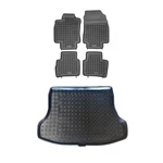 Rezawplast Floor Mats For Nissan Versa Sedan 2007-2011 Pe Cargo Liner Molded Blk. Fixed Price $159.89.