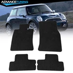 Fits 02-06 Mini Cooper Coupe Floor Mats Carpets Front & Rear Black Nylon 4PC. Fixed Price $55.99.