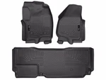 Husky Weatherbeater FRONT/2ND Row Mats 3PC Fits 12-16 F250/F350, 15-16 F450 Blk. Fixed Price $149.99.