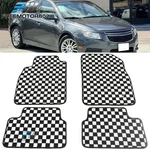 Fits 2008-2015 Chevy Cruze & 2016 Limited Checkered Carpet Floor Mat Black White. Fixed Price $49.99.