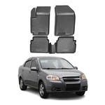 Omac Floor Mats Liner For Chevrolet Aveo 2004-2011 Black Tpe All-weather Pcs. Fixed Price $152.73.