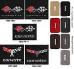 Lloyd Mats Classic Loop Corvette Flags & Word Double Logo Front (1968-82). Fixed Price $160.99.