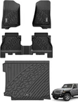 3W Floor Mats Cargo Liner For Jeep Wrangler Jl 2018-2026 4-DOOR W/ Subwoofer Tpe. Fixed Price $151.20.
