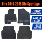 Front & Rear Floor Mats Carpet Waterproof Black Velour For 2010-16 Kia Sportage. Fixed Price $29.49.