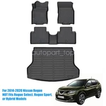 Floor Mats Liners & Trunk Cargo Full Cover Tpe For 2014-2020 Nissan Rogue. Fixed Price $108.99.