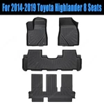 For 2014-2019 Toyota Highlander 8 Seats Tpe Floor Mats Liners 3D Model 4PCS. Fixed Price $72.99.