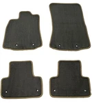 2011 - 2019 Jaguar Xj Series Floor Mats Gray Color W/ Beige Edging & Grommets. Fixed Price $144.99.