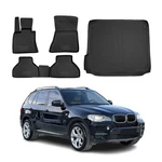 Custom Floor Mats & Cargo Liners For Bmw X5 E70 2007-2013 Rubber Tpe Black 5PCS. Fixed Price $129.99.